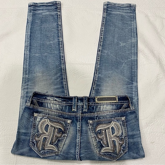 Rock Revival Eilish Straight jean Size 34 - Picture 1 of 12